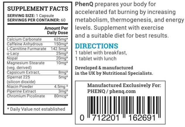 phenq ingredients