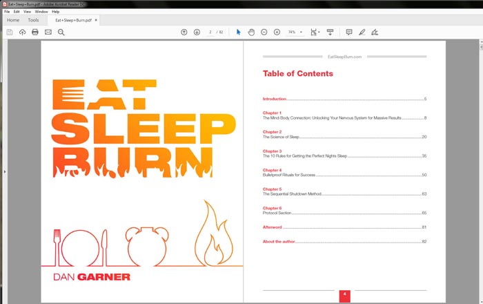 eat sleep burn pdf